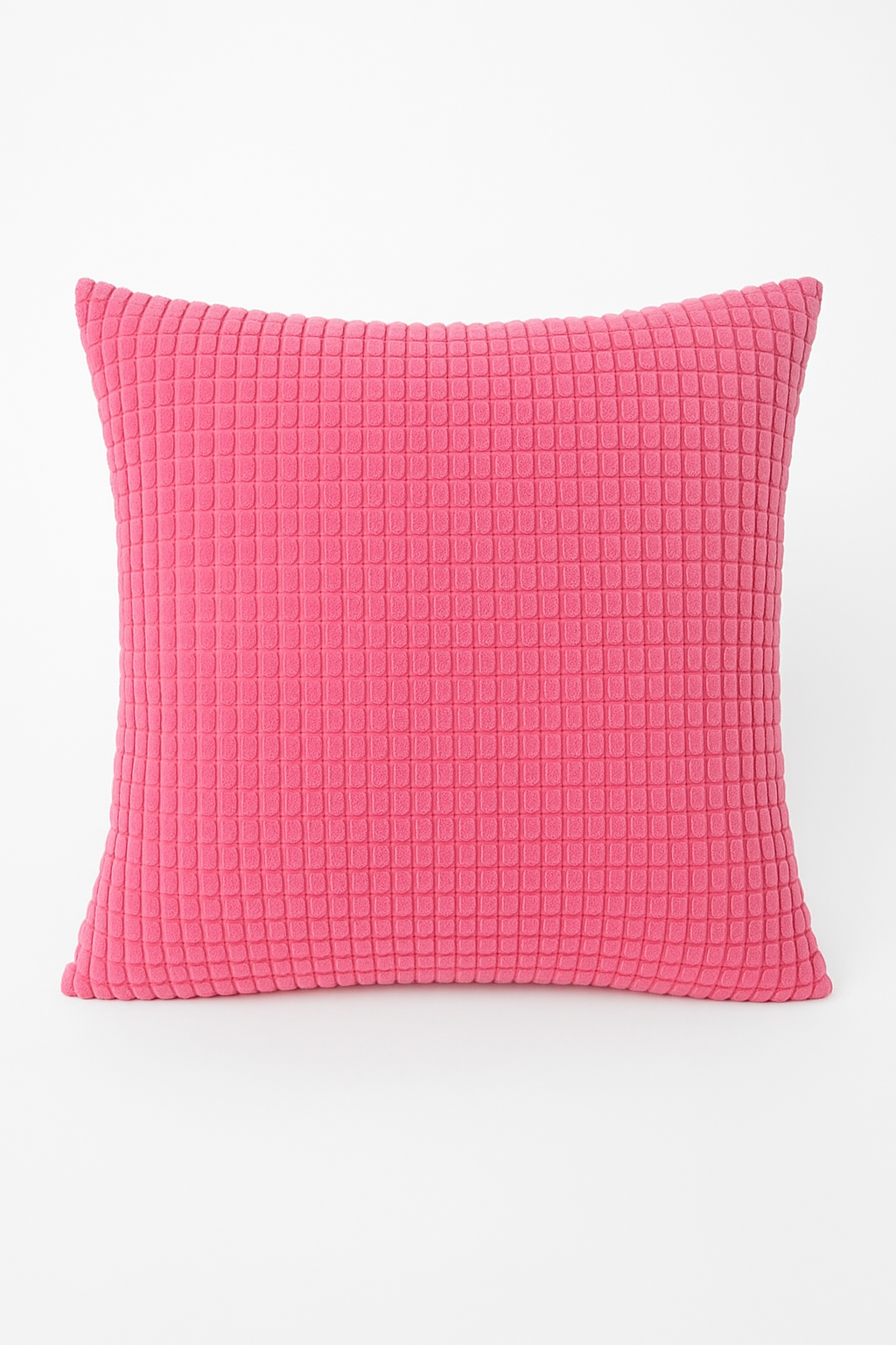 Throw pillow cover in decorative corn grain ribbed velvet