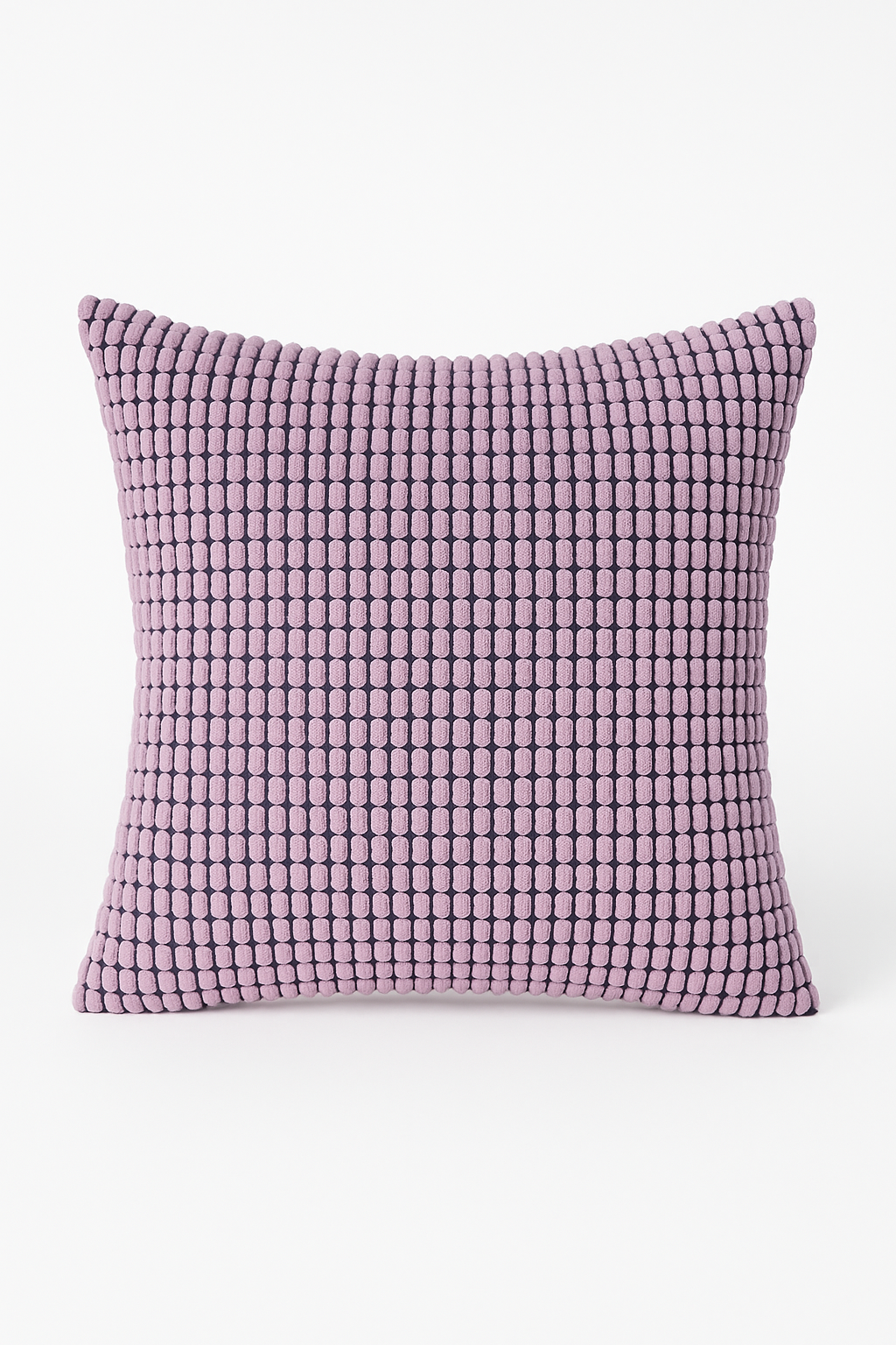 Throw pillow cover in ribbed velvet for sofa or bed