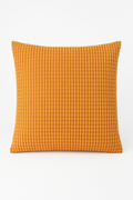 Orange Ribbed Velvet Throw Pillow Cover, 40 to 70 cm