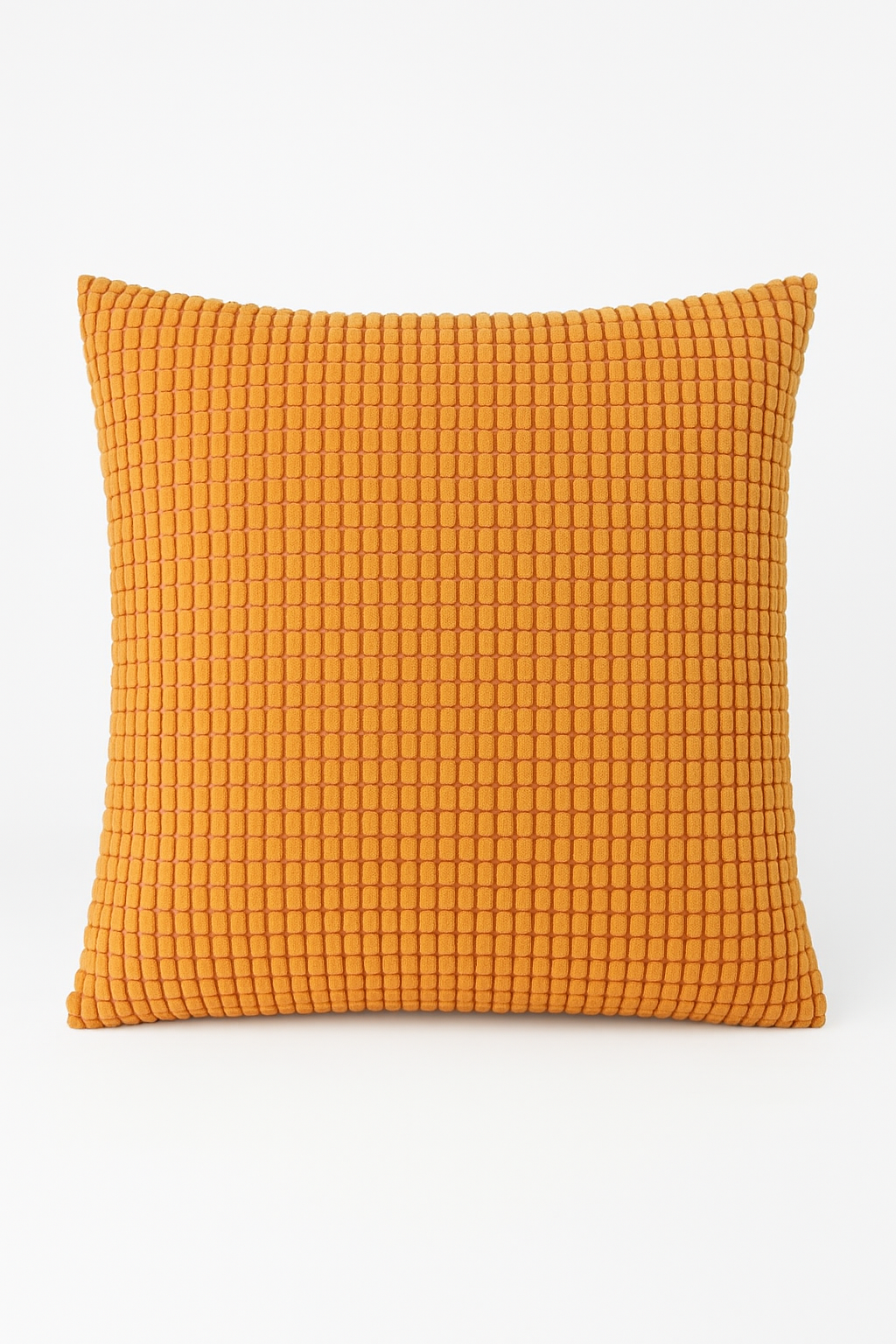 Orange Ribbed Velvet Throw Pillow Cover, 40 to 70 cm