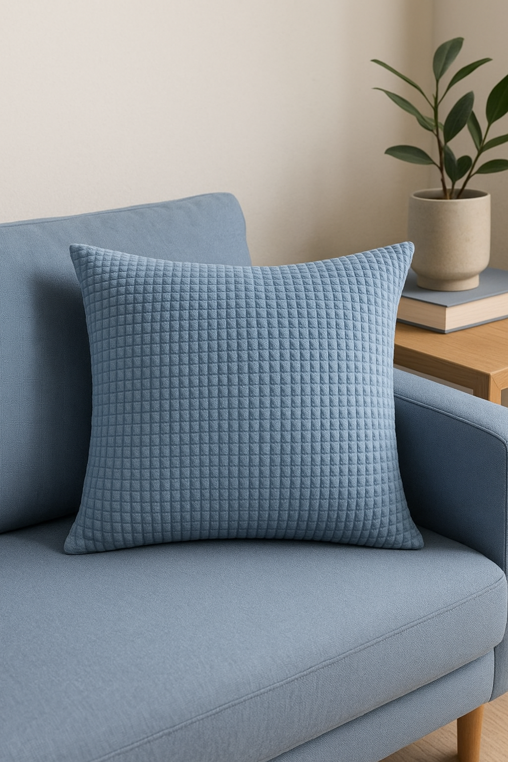 Classic Ribbed Velvet Throw Pillow Cover, 40 to 70 cm - view 2