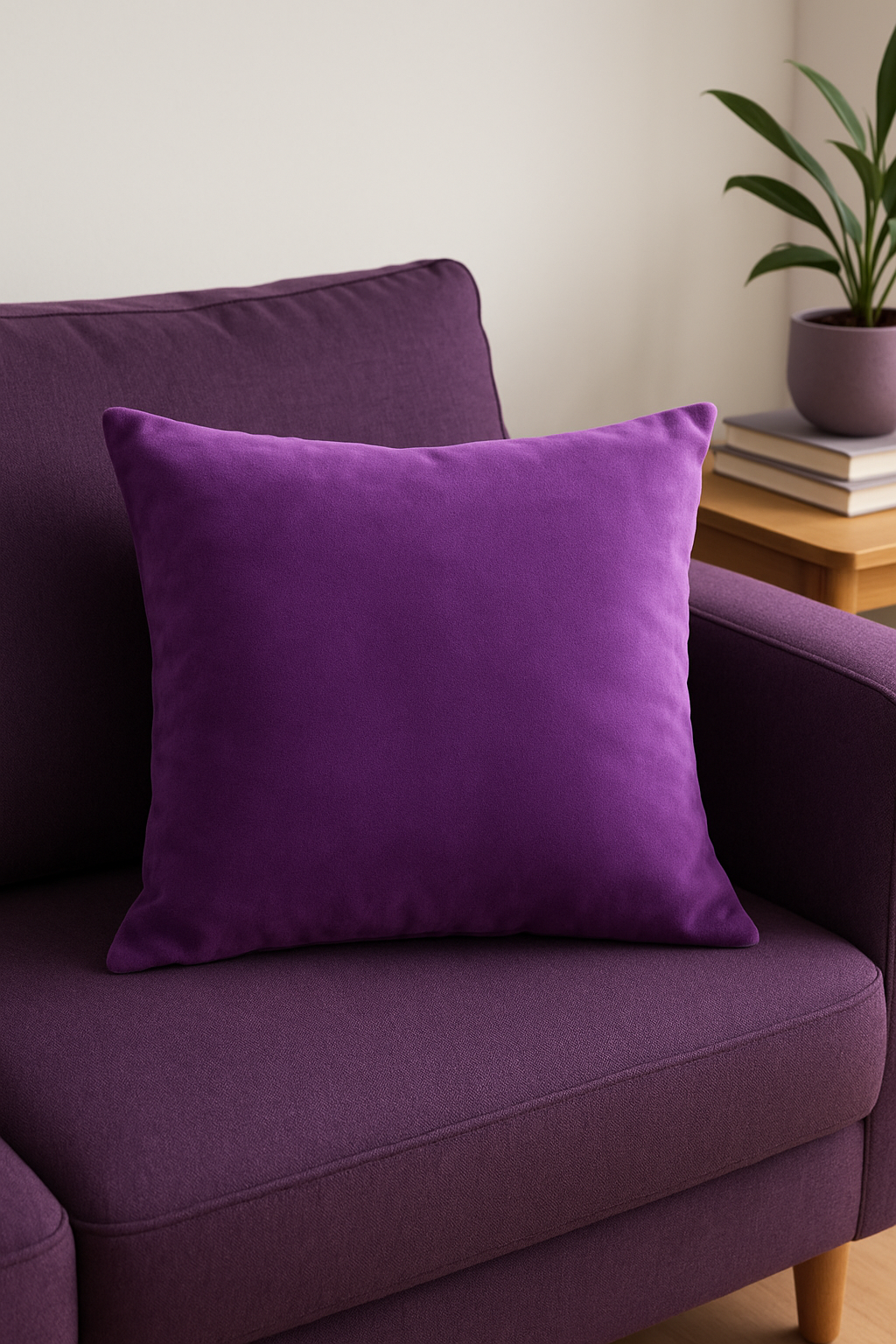 Soft Velvet Throw Pillow Cover in 25 Colors, Design 3 - view 2