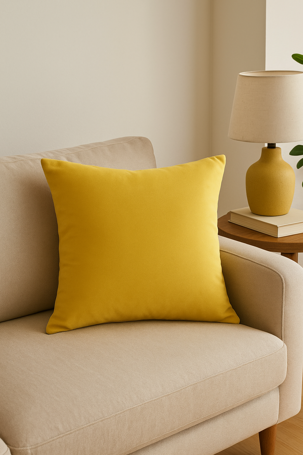 Throw pillow cover in Dutch velvet made of plain color - view 2