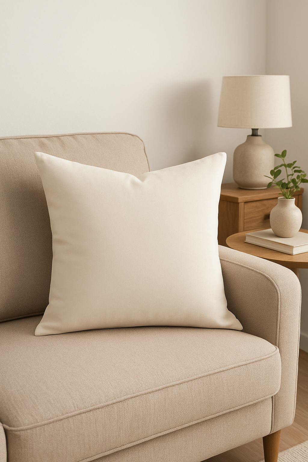 Customizable velvet throw pillow cover in 25 soft colours - view 2