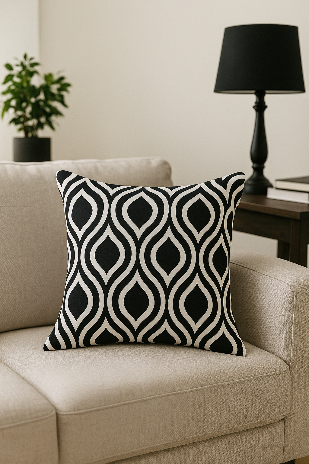Waterproof Outdoor Throw Pillow Cover, Elegant Garden Pattern - view 2