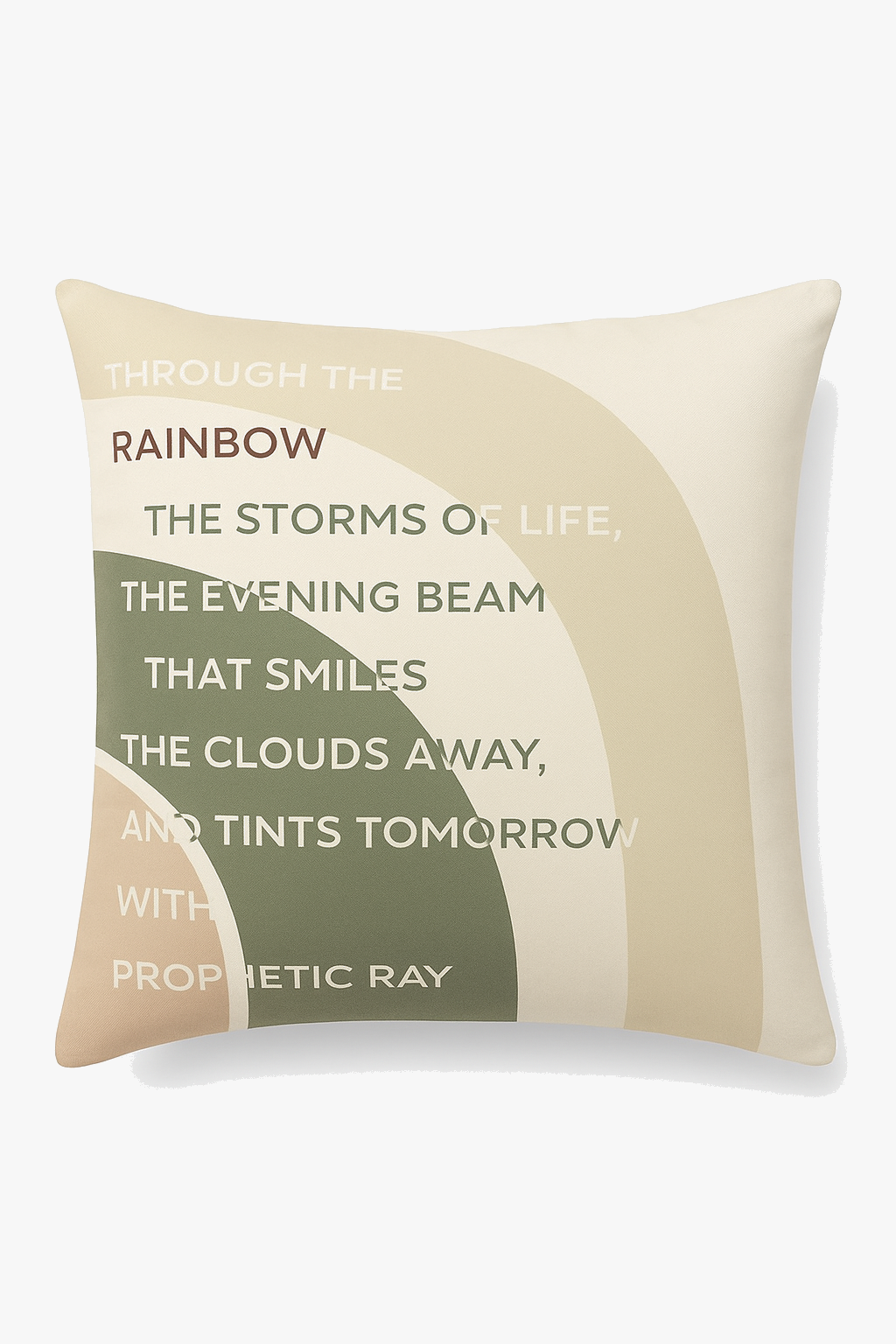 Green floral throw pillow cover abstract decorative style