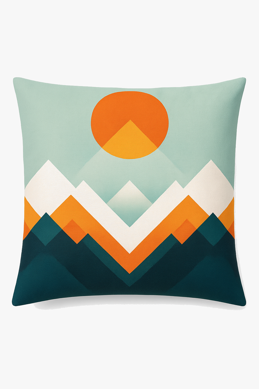 Geometric throw pillow cover wild flowers bright decorative colors