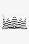 Minimalist Black and White Geometric Throw Pillow Cover
