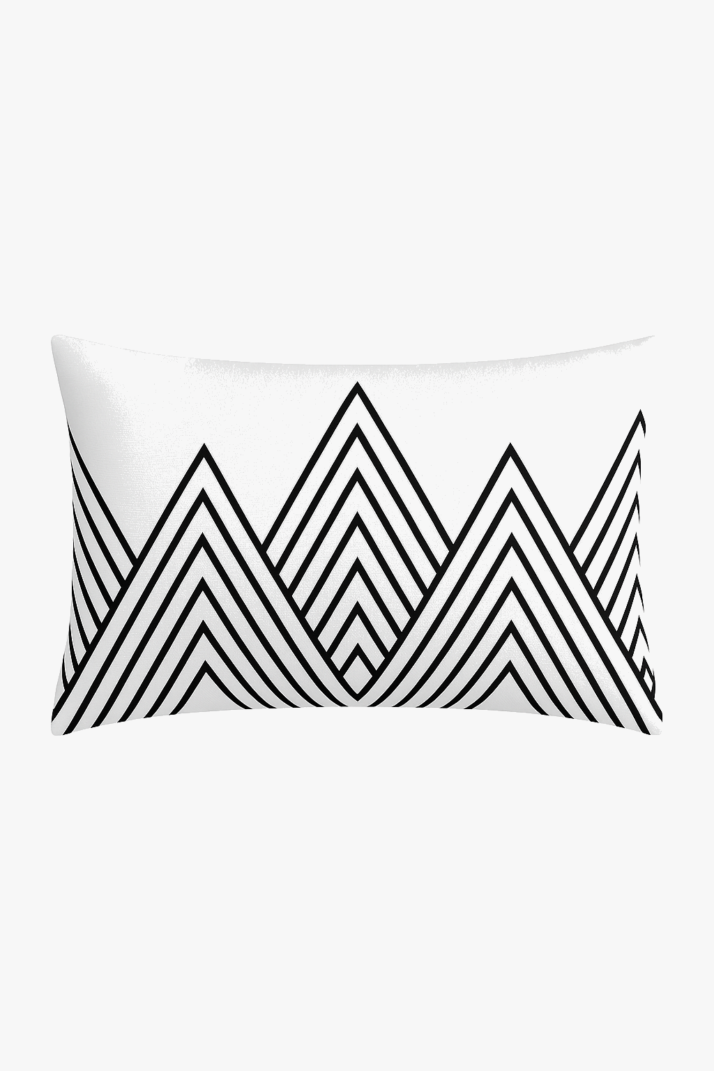 Minimalist Black and White Geometric Throw Pillow Cover