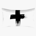Black and White Geometric Throw Pillow Cover for Interiors