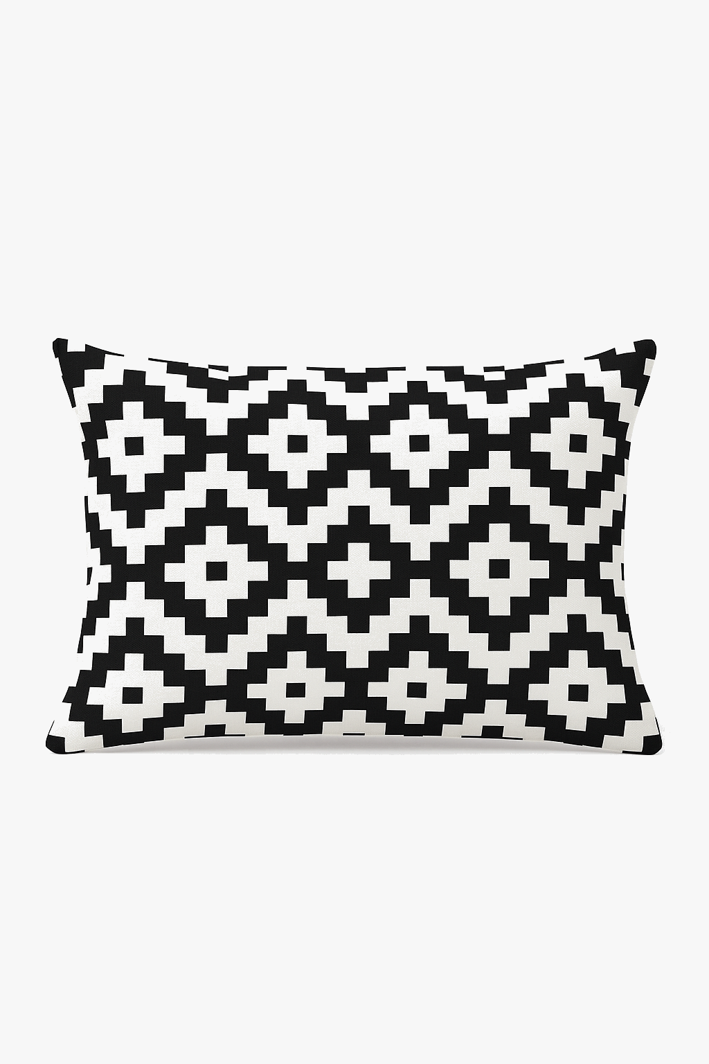 Warm Black and Yellow Geometric Throw Pillow Cover