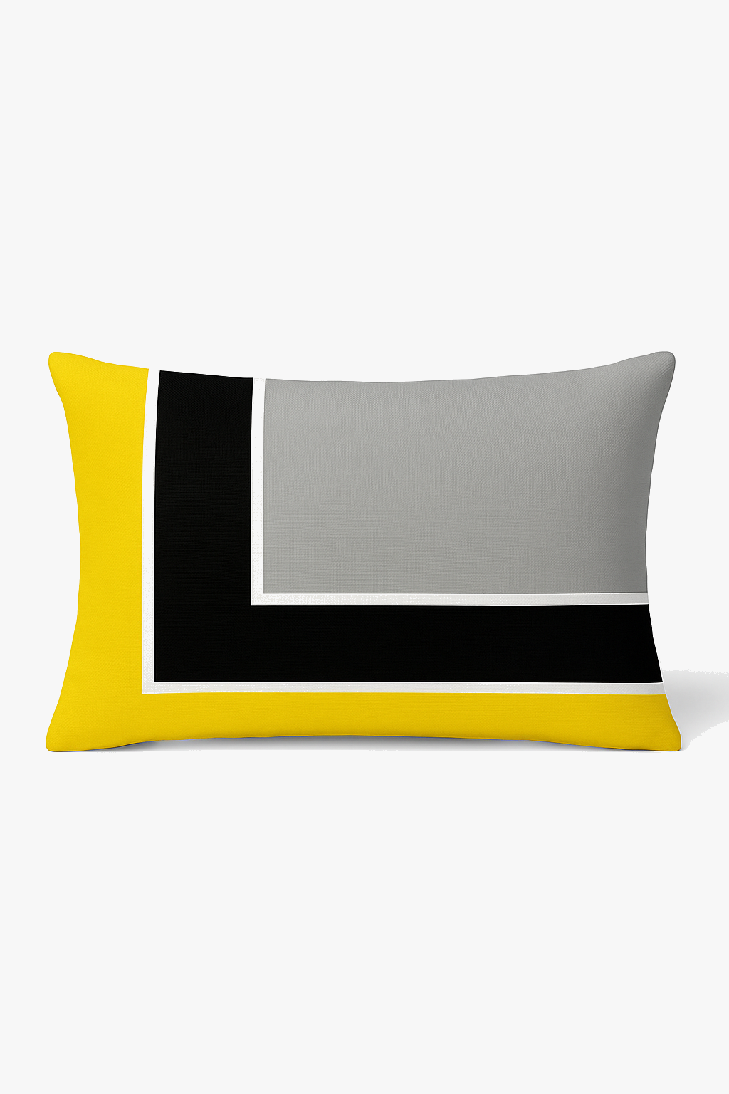 Subtle Yellow and Red Nordic Throw Pillow Cover 30x50cm