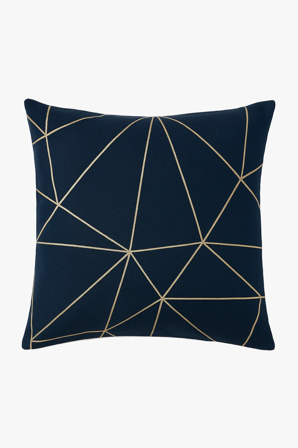 Dark Blue Geometric Throw Pillow Cover, Design 6