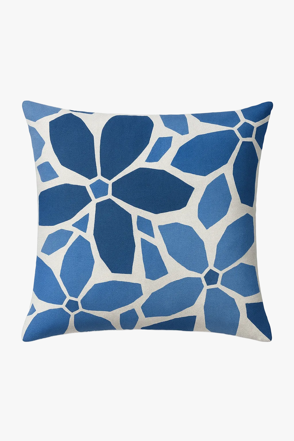 Dark Blue Geometric Throw Pillow Cover, Design 4