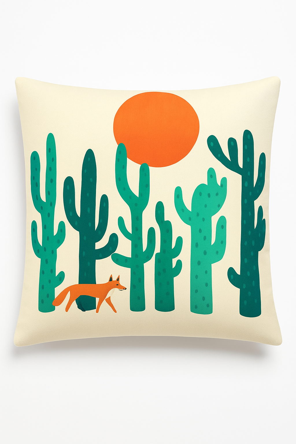 Geometric throw pillow cover colorful wildflowers modern design