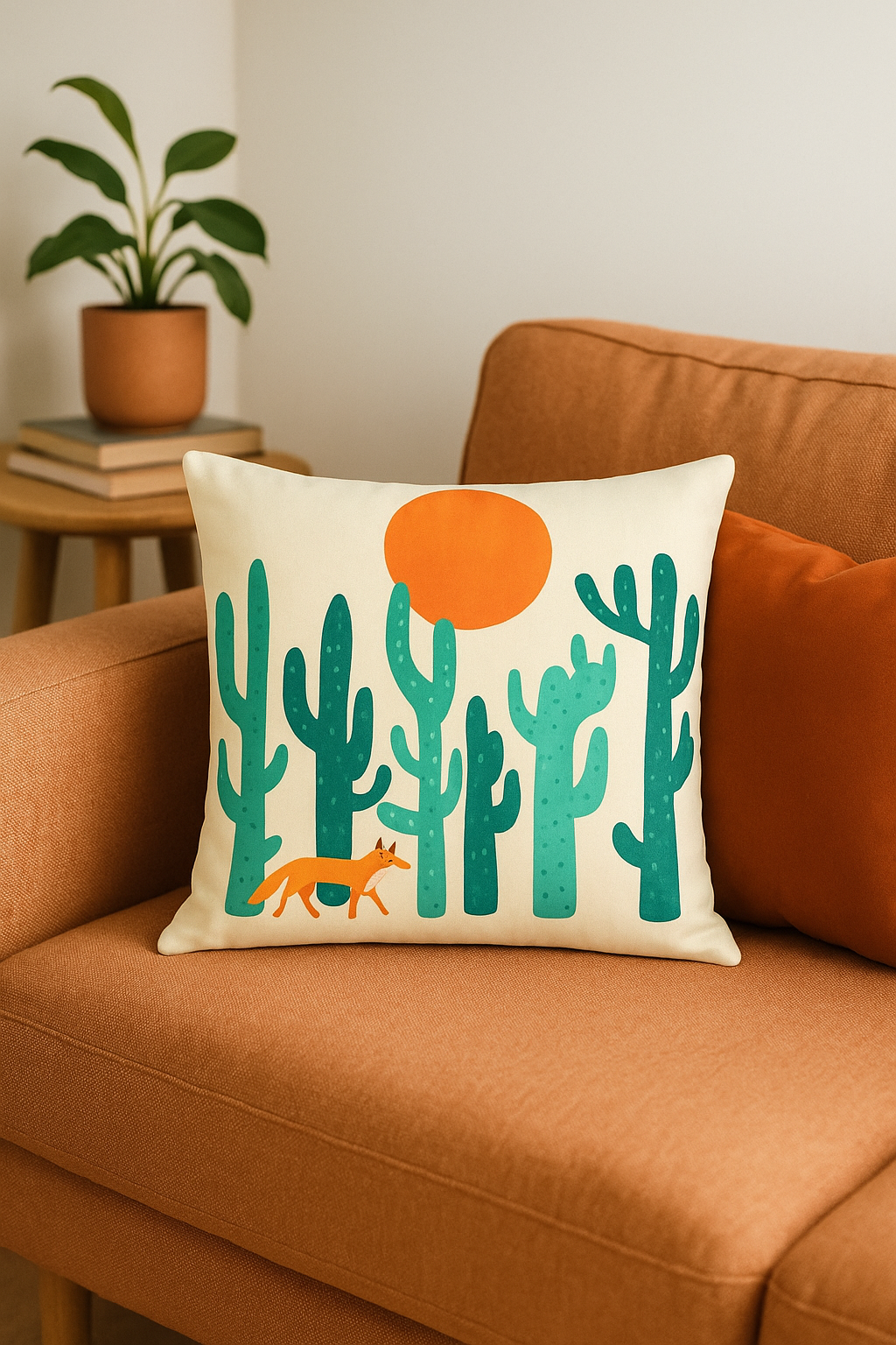 Geometric throw pillow cover colorful wildflowers modern design - view 2