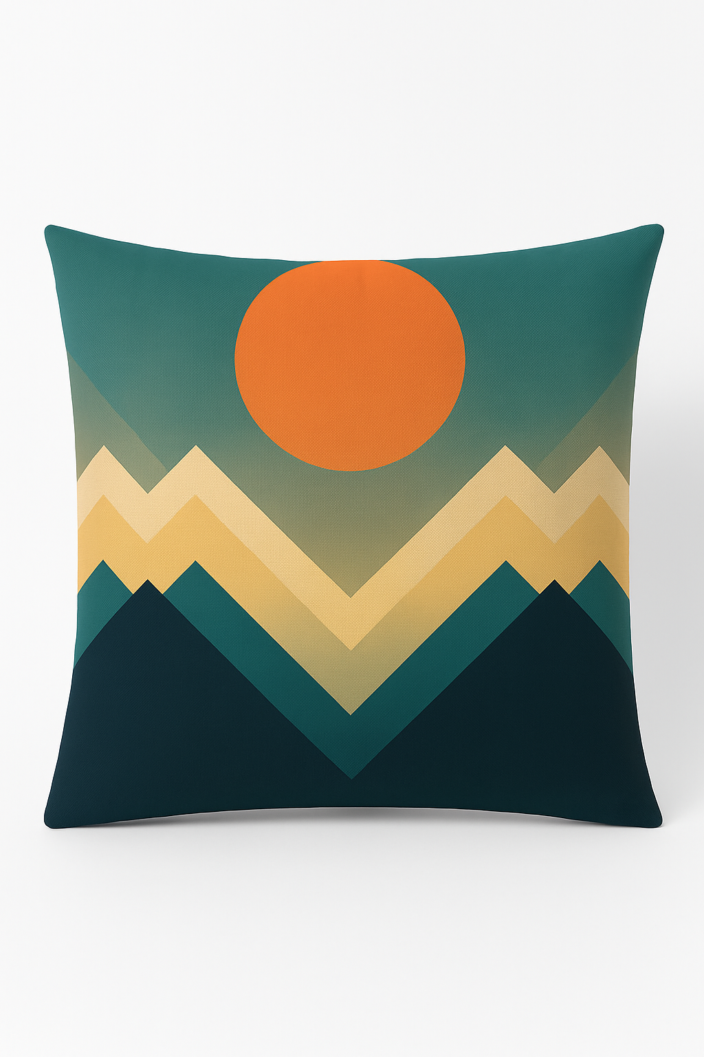 Geometric throw pillow cover wild flowers colored fishing skin