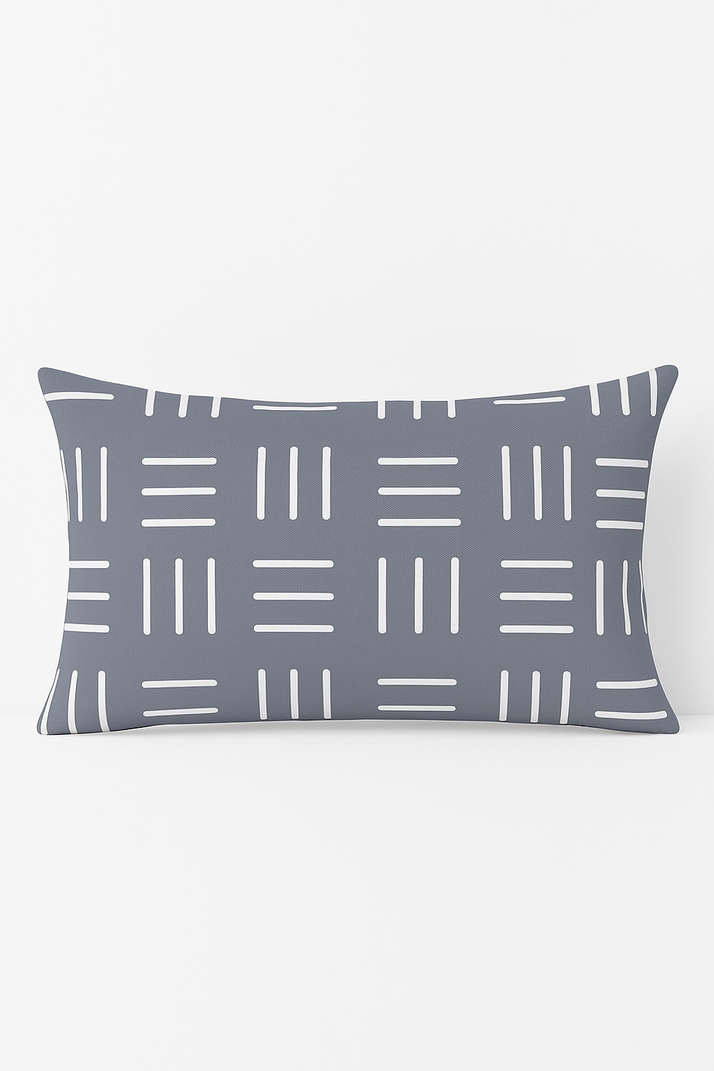 Balanced Line Grey Patchwork Geometric Throw Pillow Cover