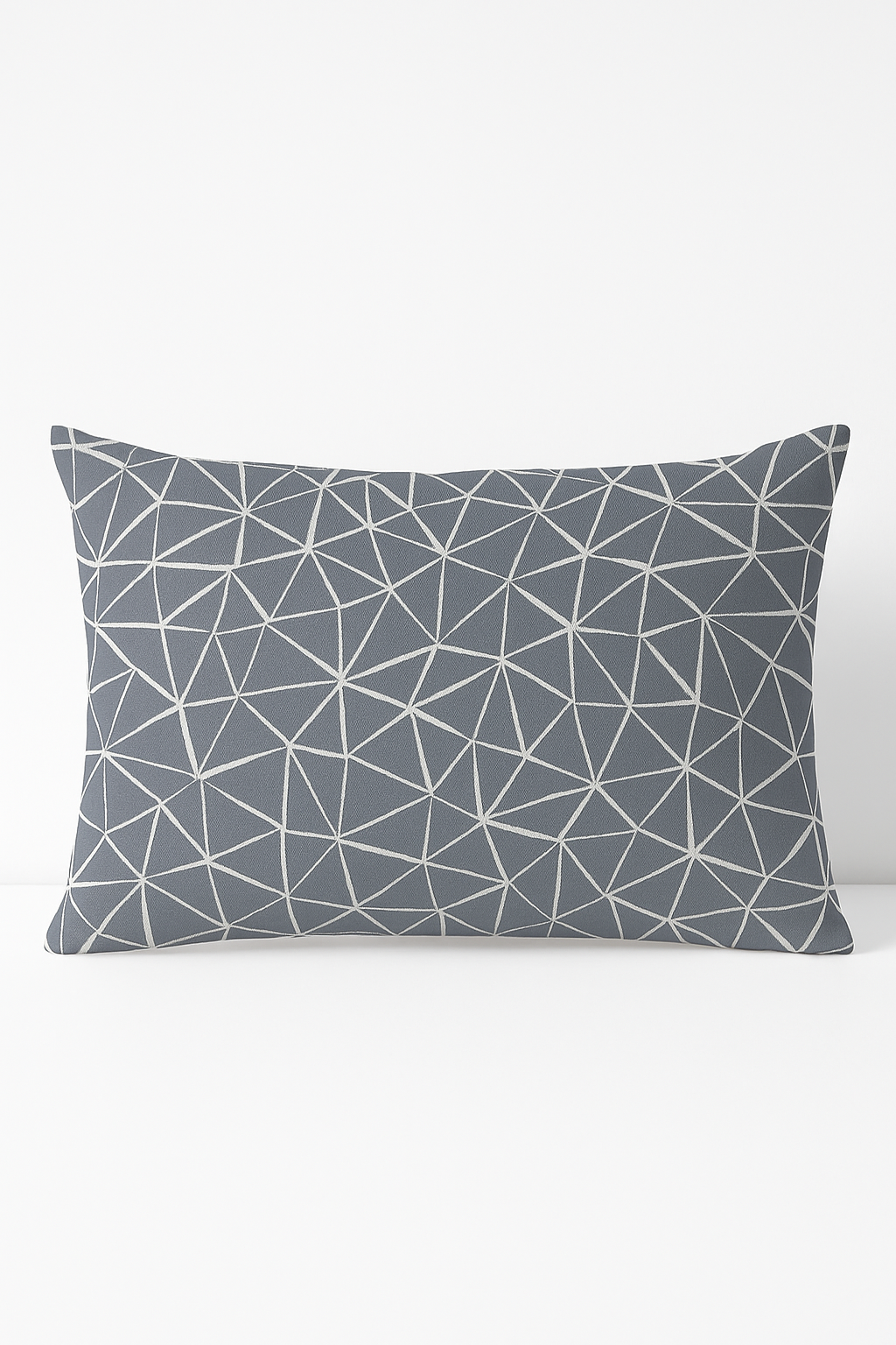 Grey decorative patchwork geometric throw pillow cover for your space