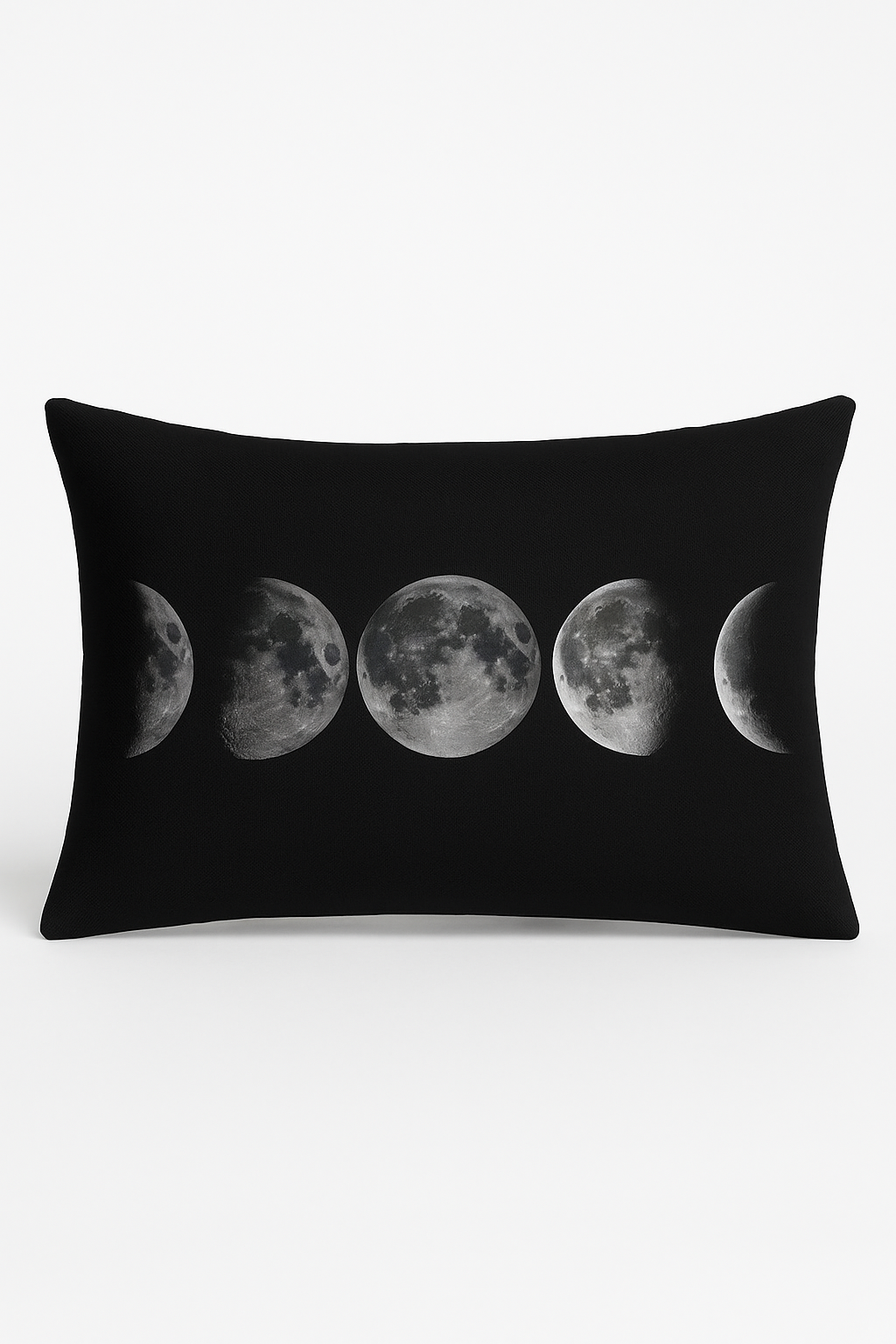 Black and White Marble Geometric Lumbar Pillow Cover, Design 7