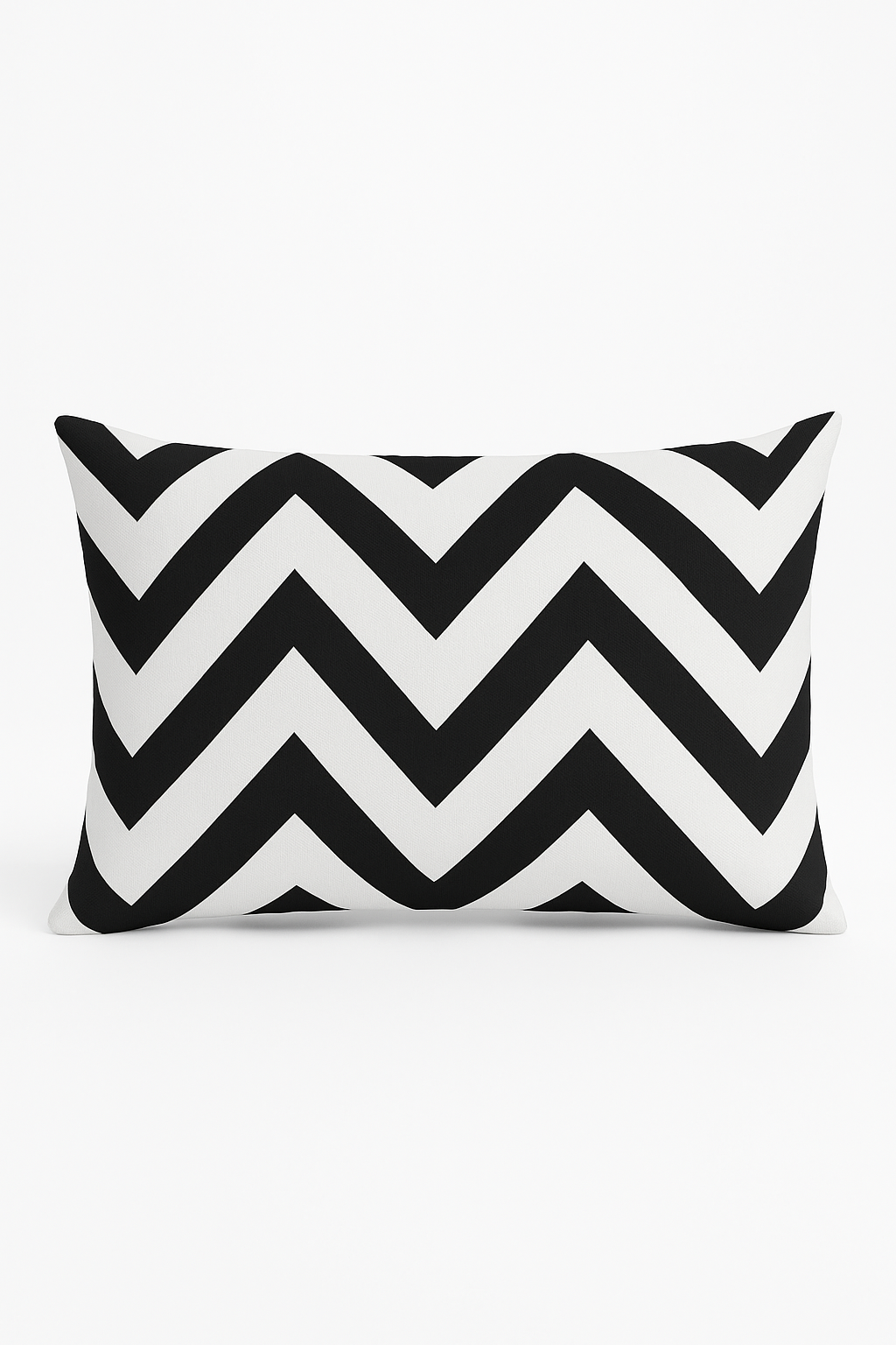 Black and White Marble Geometric Lumbar Pillow Cover, Design 5