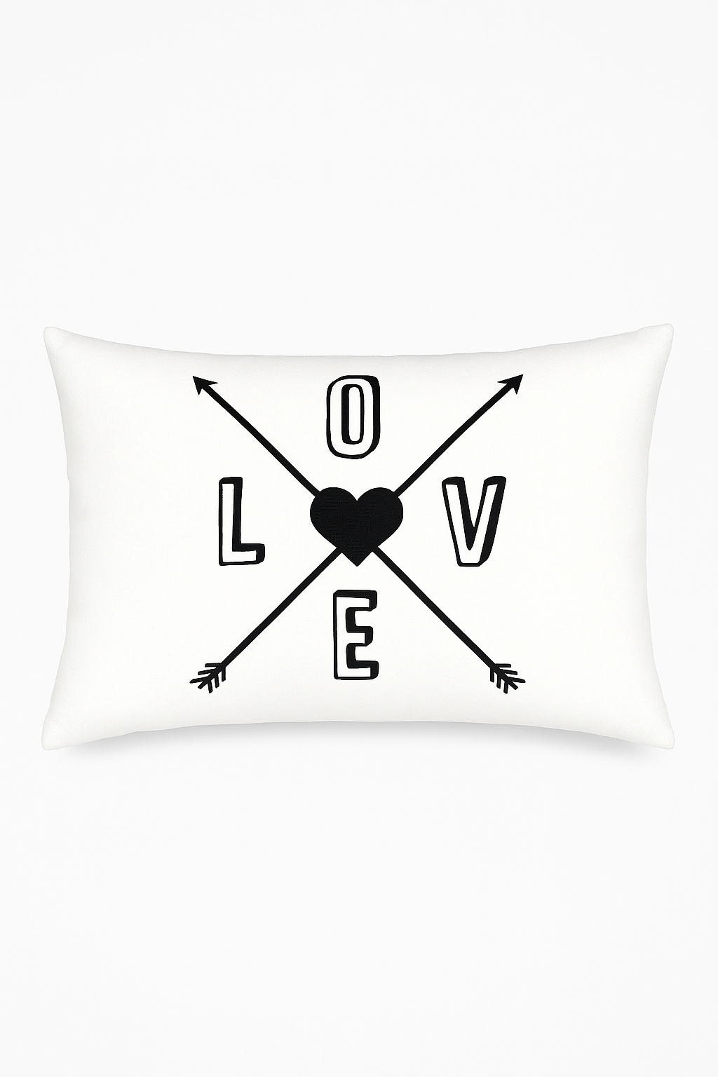 Black and White Marbled Geometric Throw Pillow Cover, Design Touch