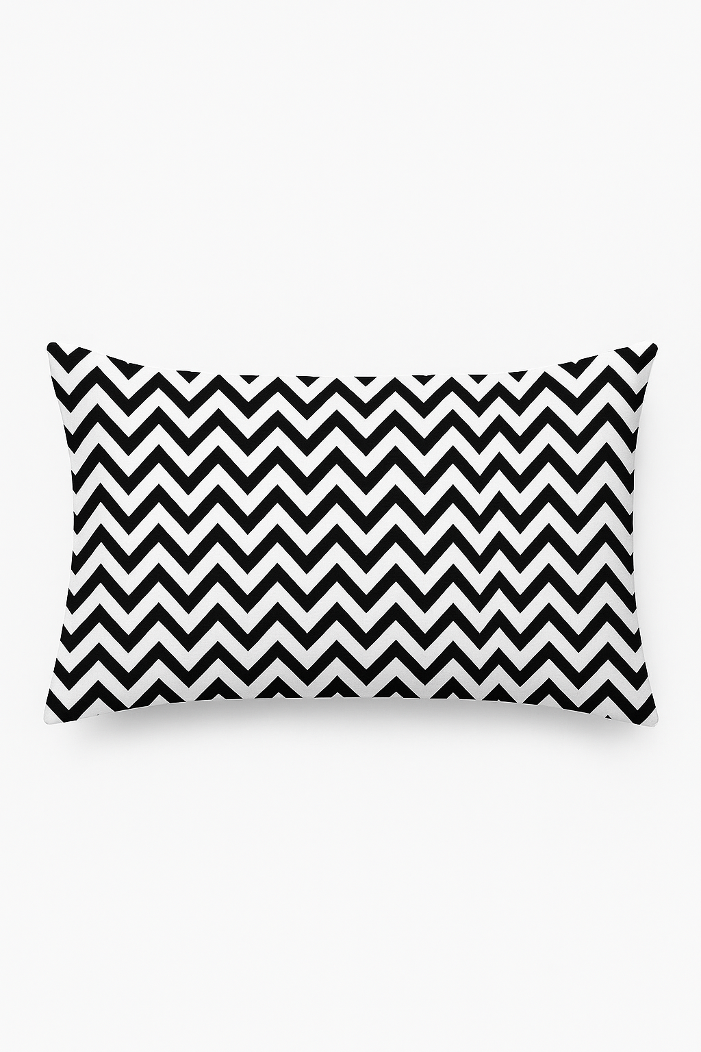 Black and White Geometric Print Throw Pillow Cover 30 X 50 cm
