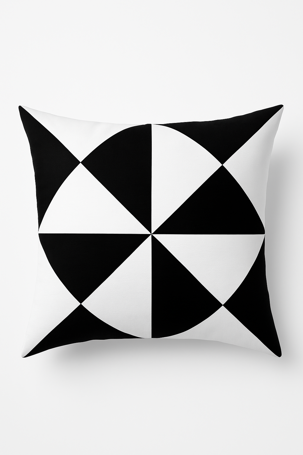 Black and white geometric throw pillow cover corrugated decorative