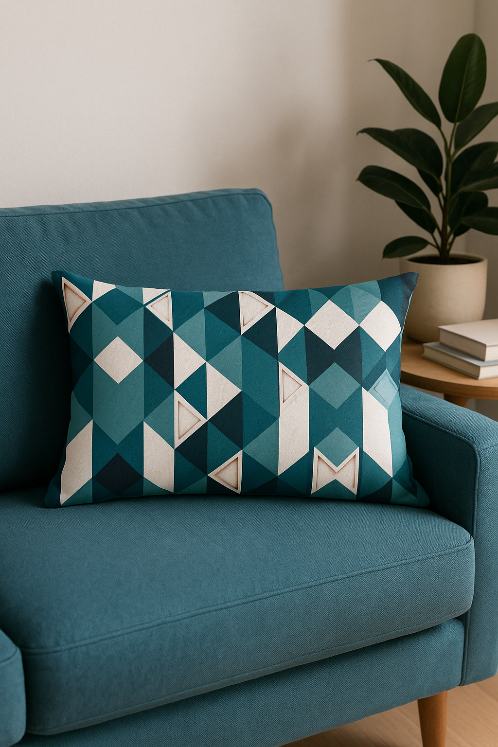 Graphic Black and Yellow Geometric Throw Pillow Cover - view 2