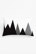 Solar Black and Yellow Geometric Throw Pillow Cover