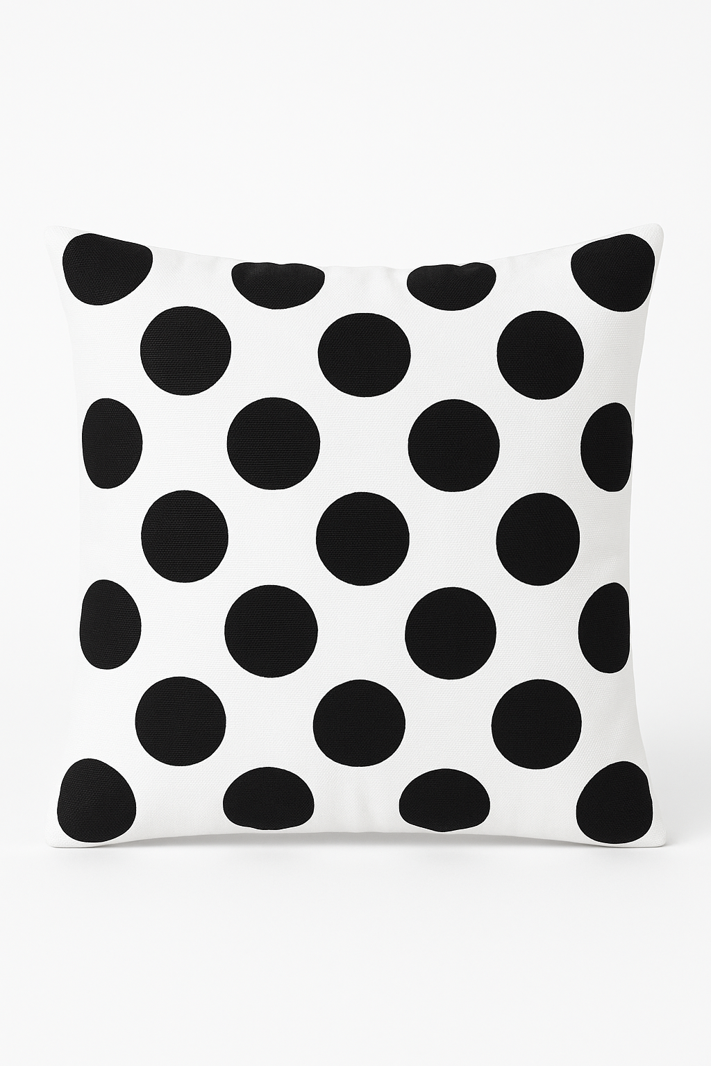 Black and White Geometric Throw Pillow Cover, Style One