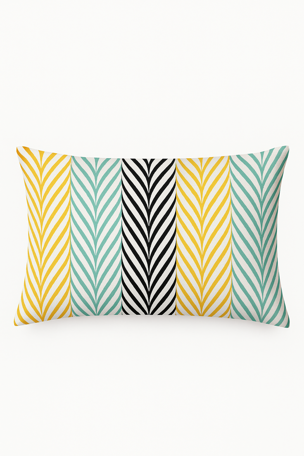 Multicolor Nordic Geometric Striped Pillow Cover, 30 X 50 cm