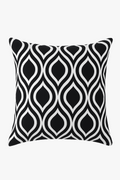 Woven Finish Waterproof Oxford Throw Pillow Cover for Exterior Use