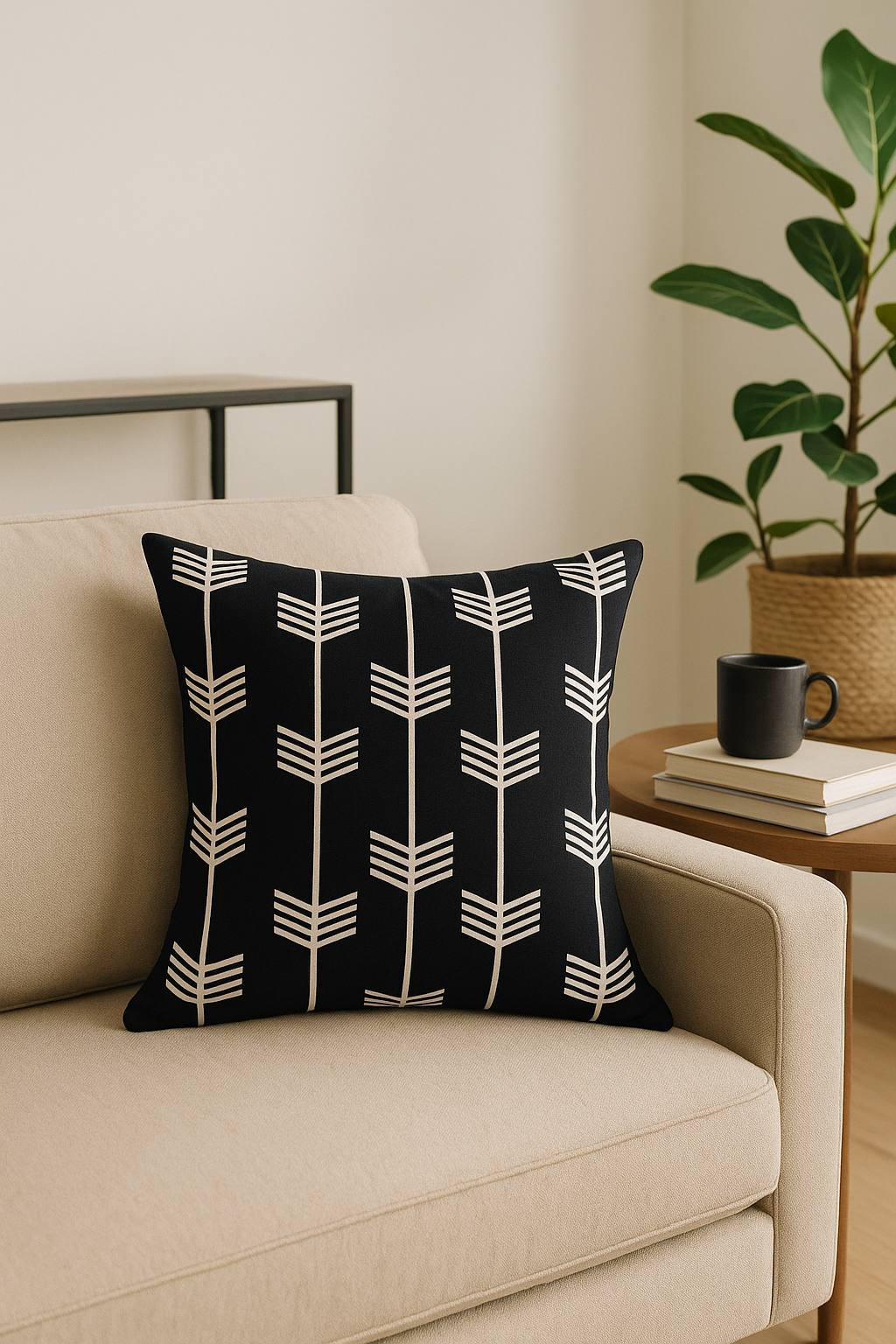 Waterproof throw pillow cover Oxford pattern for outdoor and garden - view 2