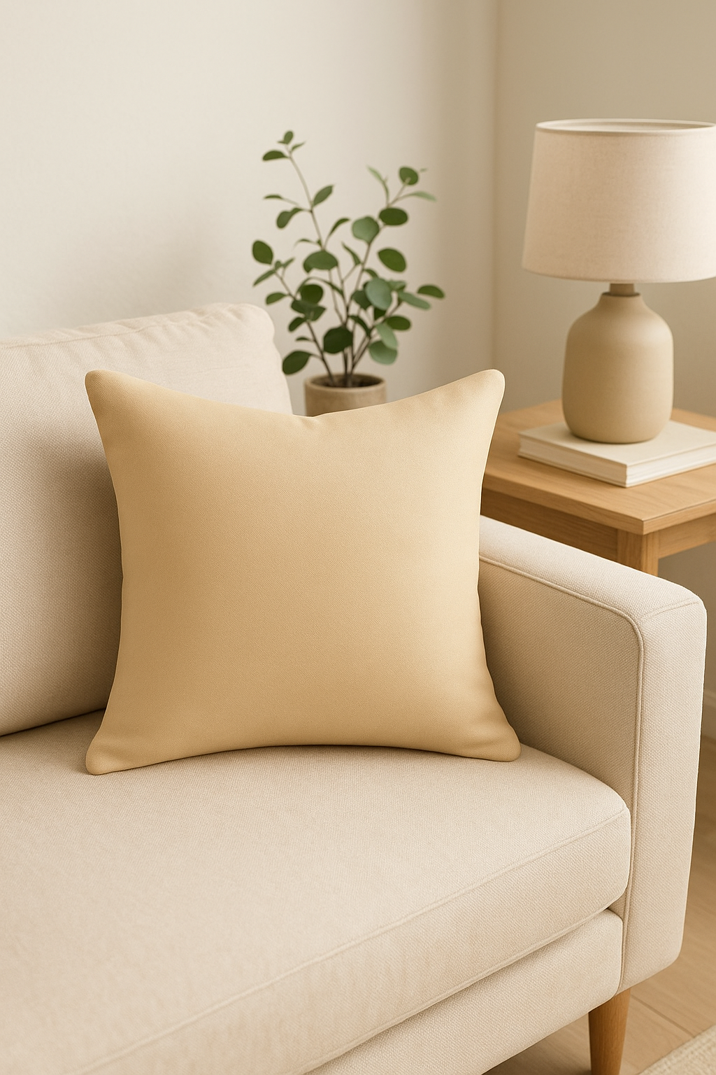 Khaki Custom Waterproof Outdoor Throw Pillow Cover - view 2