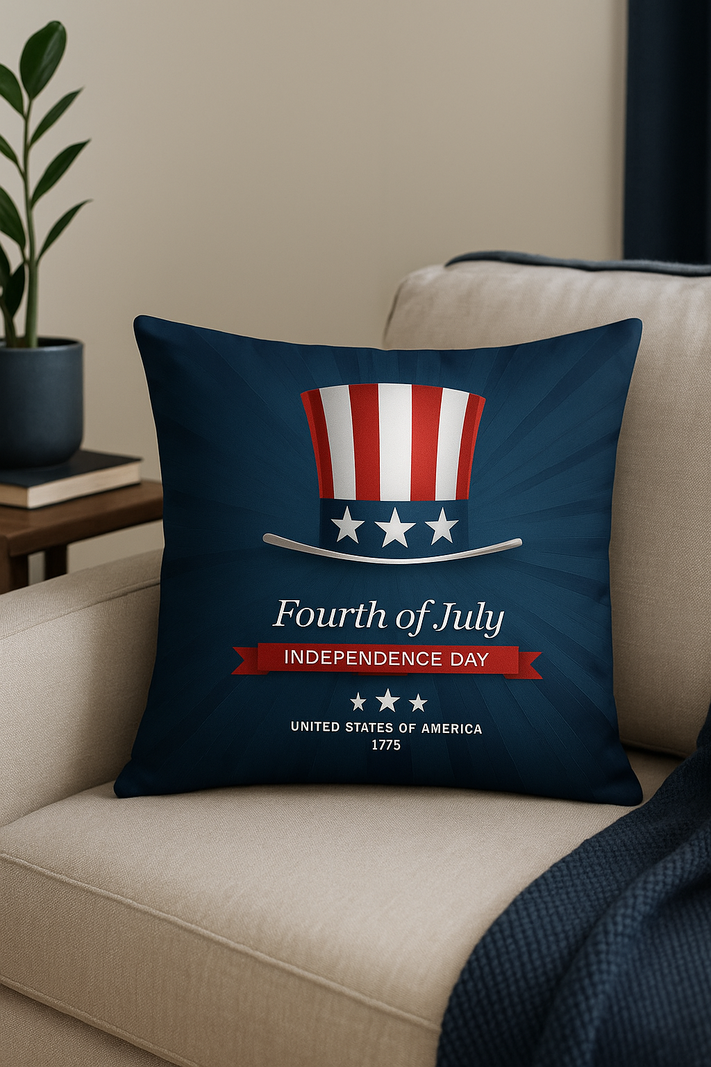 Everyday Love USA Throw Pillow Cover for July 4th - view 2