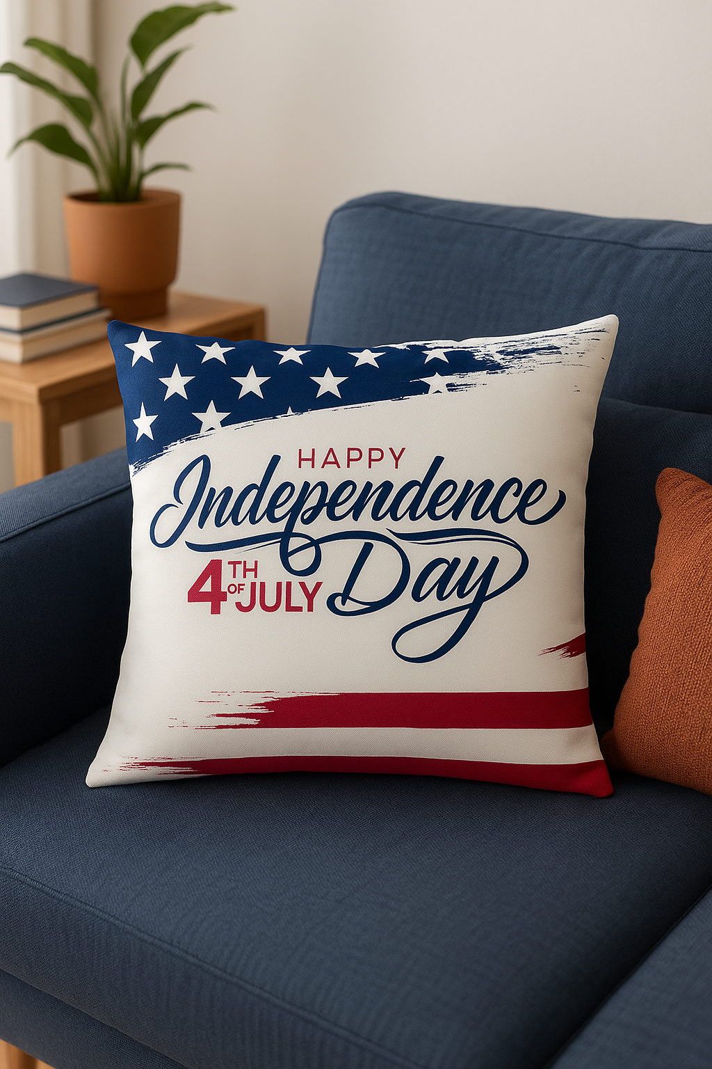 American-Inspired Love USA Throw Pillow Cover - view 2