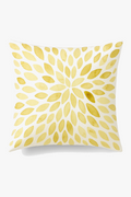 Neutral-Pairing Yellow Square Throw Pillow Cover for Interior Decor