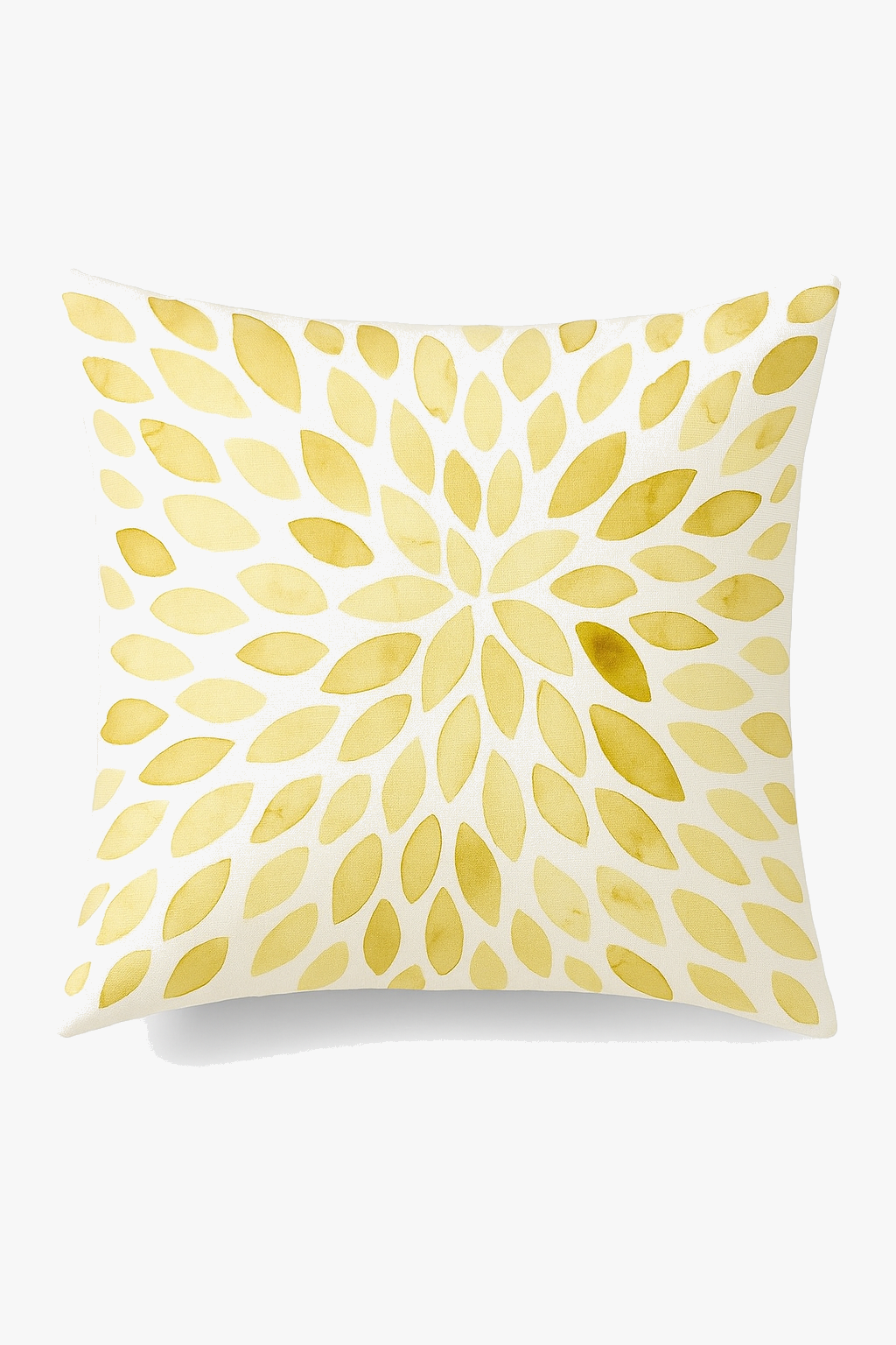 Neutral-Pairing Yellow Square Throw Pillow Cover for Interior Decor