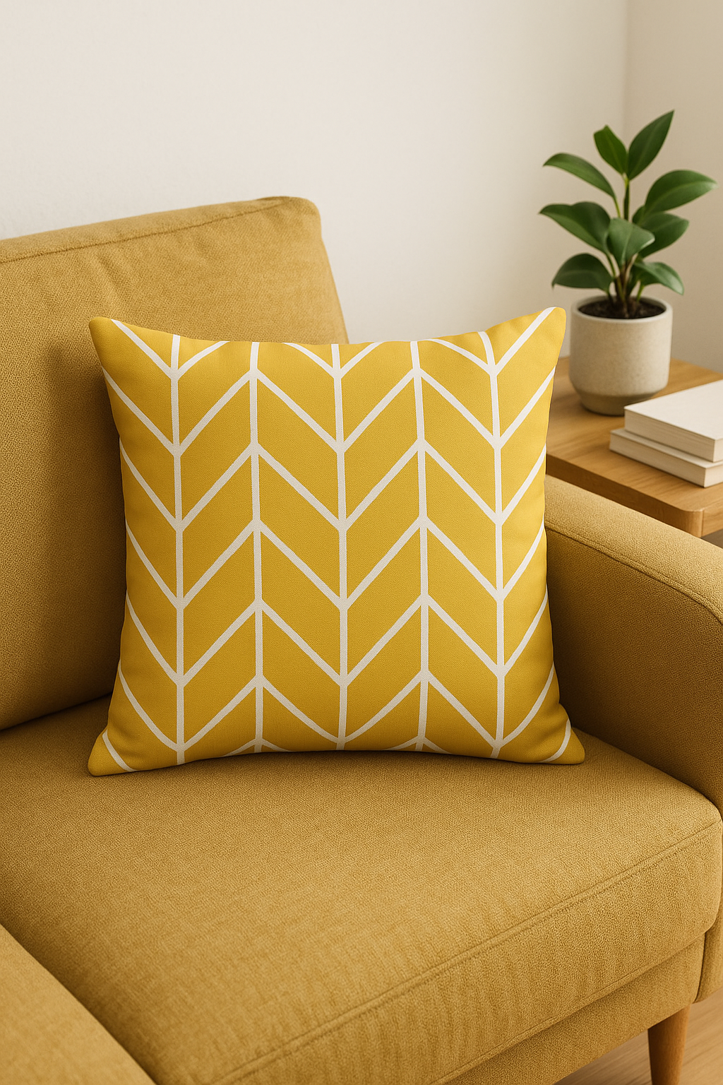 Yellow Sunflower Throw Pillow Cover, 45x45 cm, Nordic-Inspired Style - view 2