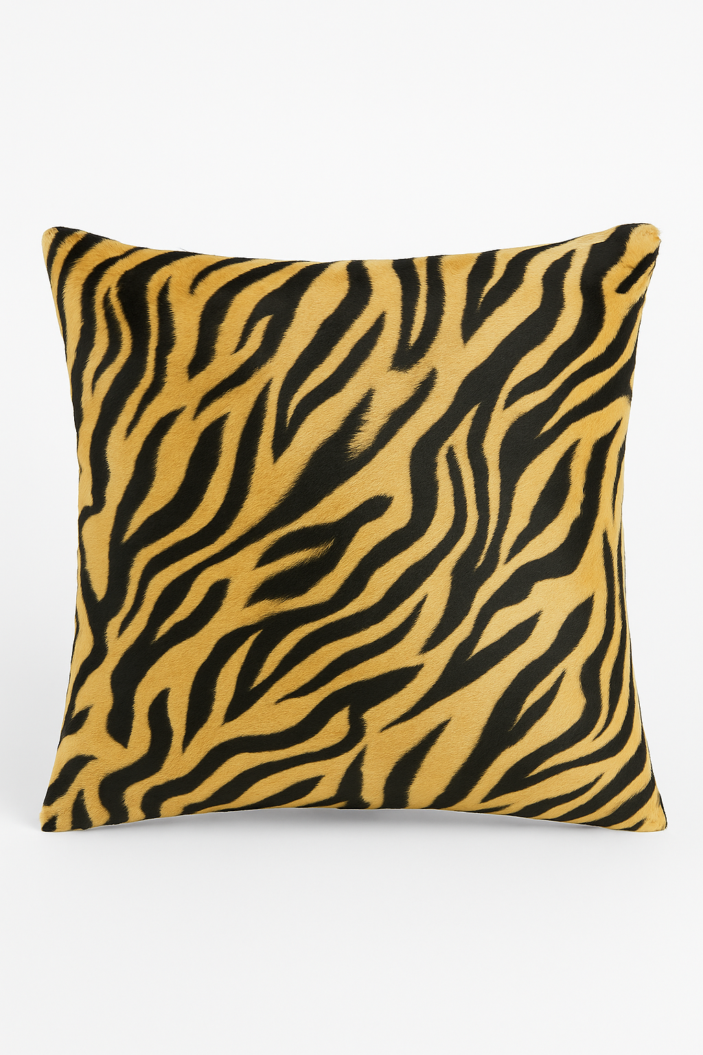 Short plush leopard throw pillow cover 45x45 or 60x60 cm