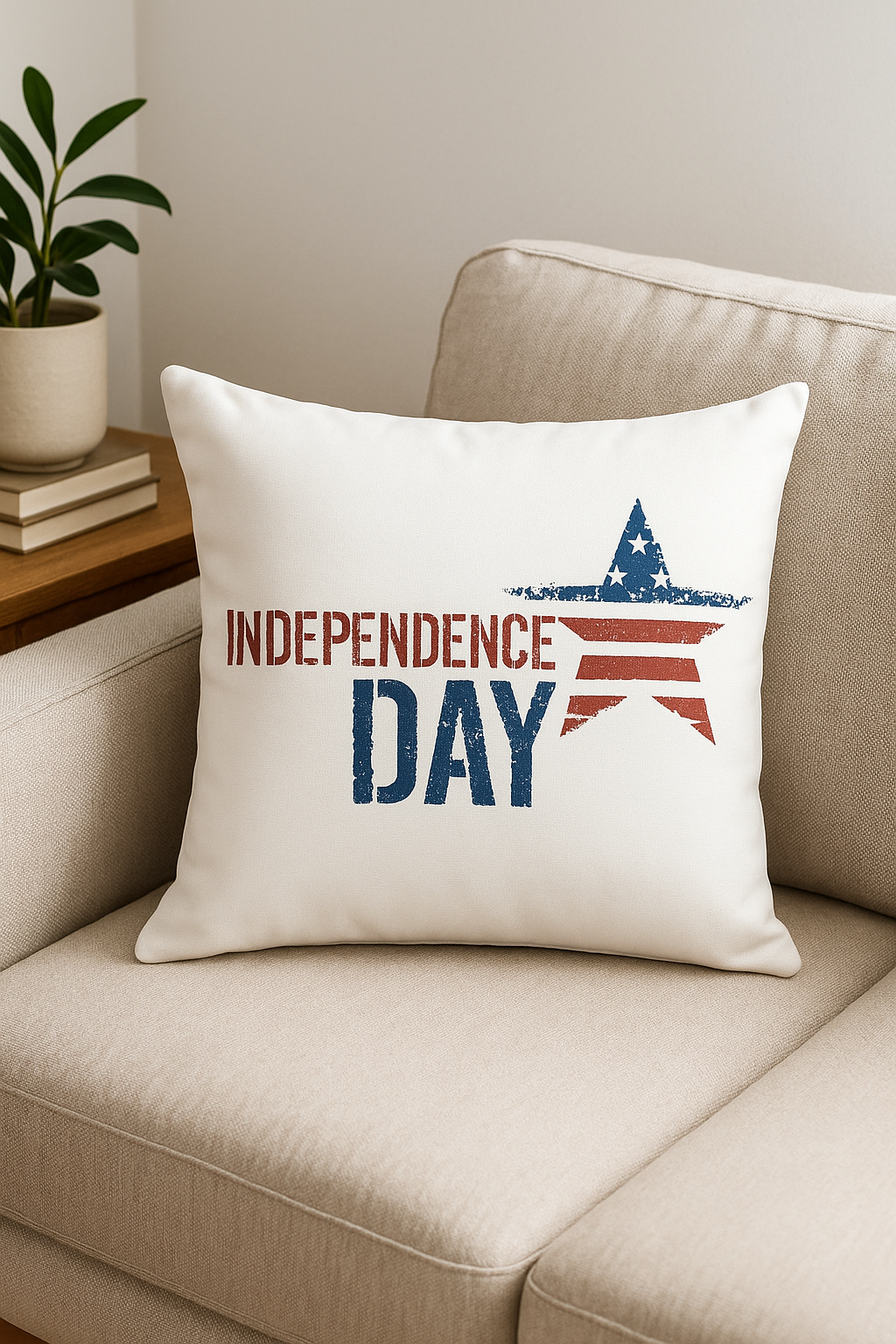 Love usa throw pillow cover for American Independence Day - view 2