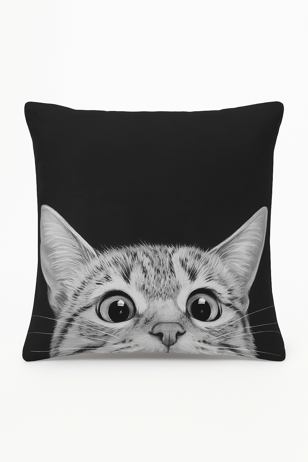 Modern Black and White Geometric Throw Pillow Cover, Clean Lines