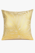 Modern Throw Pillow Cover with Geometric Leaf Pattern