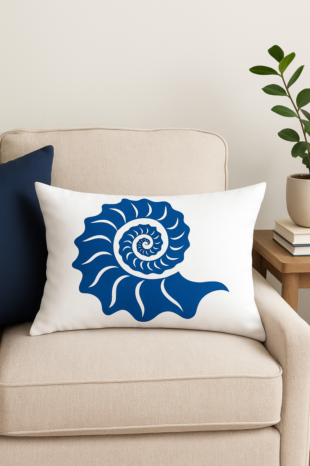 Soothing Blue Marine Animal Throw Pillow Cover, 30 X 50 cm - view 2