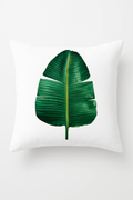 Bohemian Green Cactus & Monstera Throw Pillow Cover