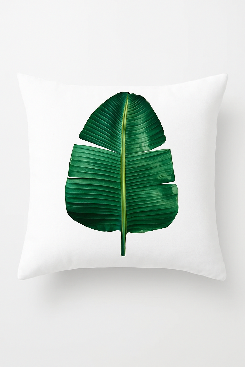 Bohemian Green Cactus & Monstera Throw Pillow Cover