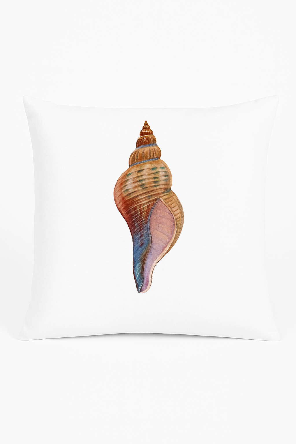Throw pillow cover shell pattern for marine decoration