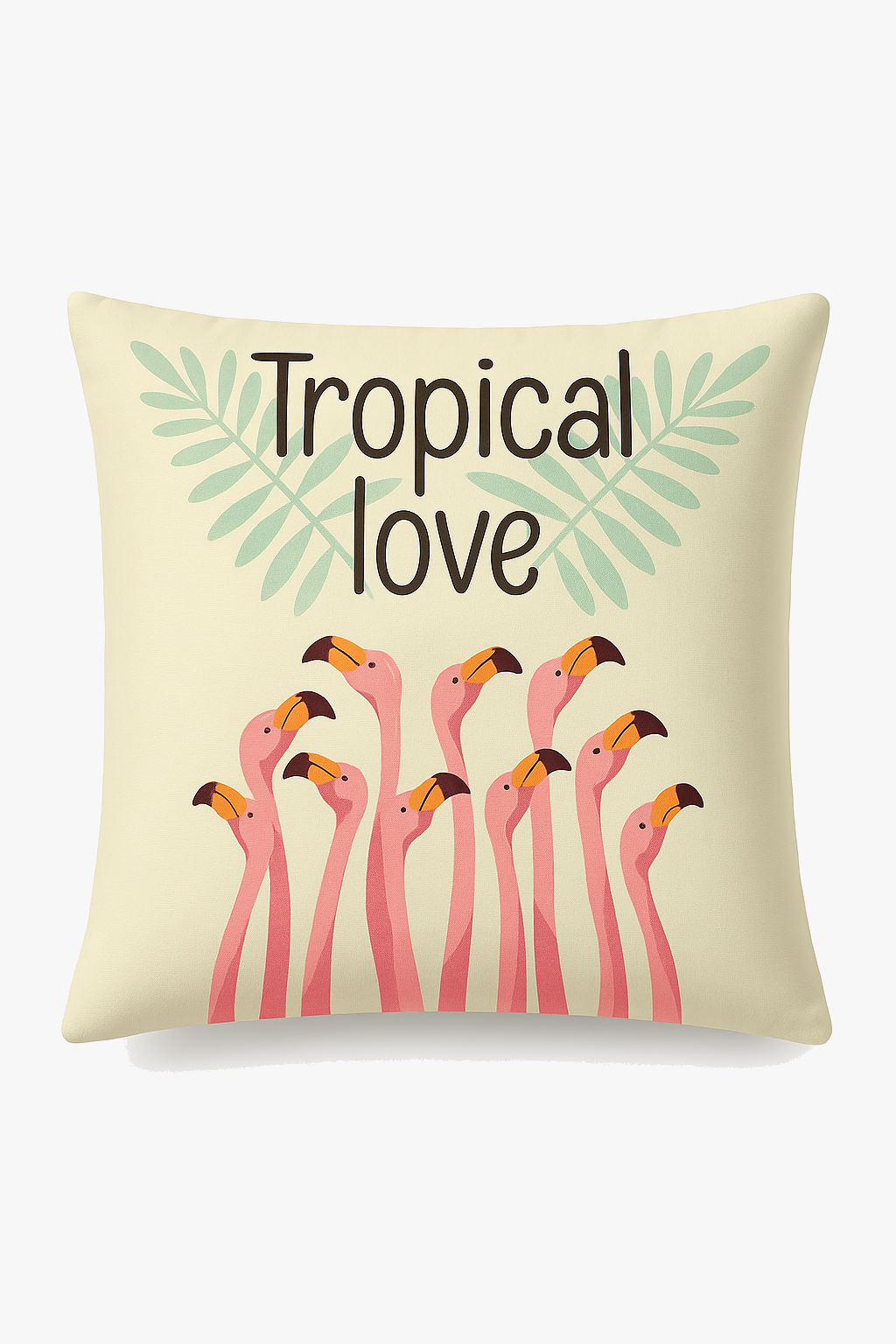 Pink Flamingo Throw Pillow Cover for a Welcoming Space