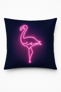 Throw pillow cover flaming pink pattern for elegant decoration